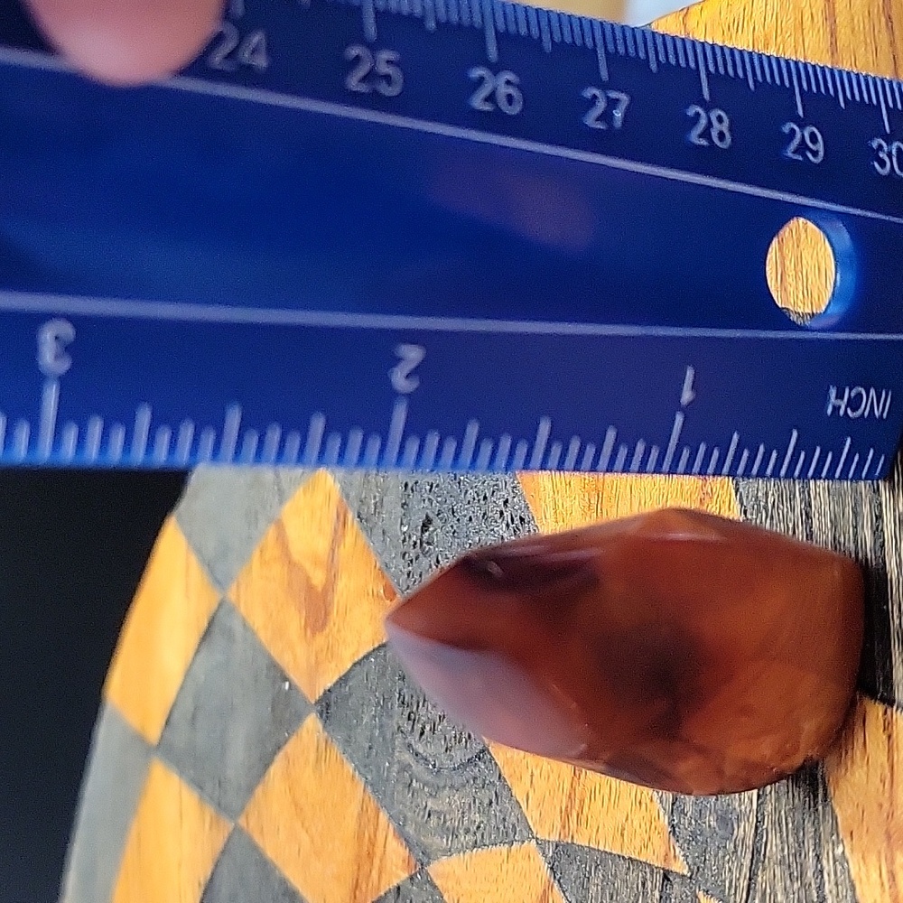 Carnelian Agate Crystal Flame - Picture 8 of 8
